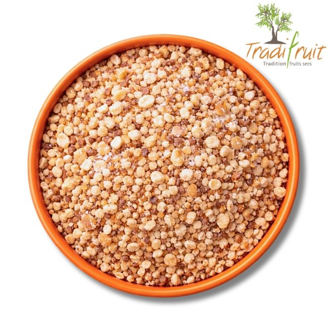 Noisettes Hachées Grillées, 50 % Sucrées 2-4 mm - Tradifruit